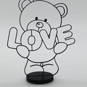 Ourson Love – Line Art